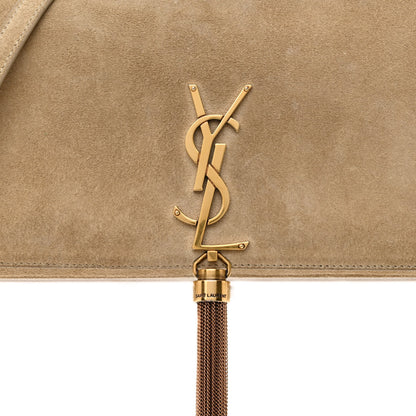 Saint Laurent Suede Monogram Tassel Kate 99 Beige 8 of 10
