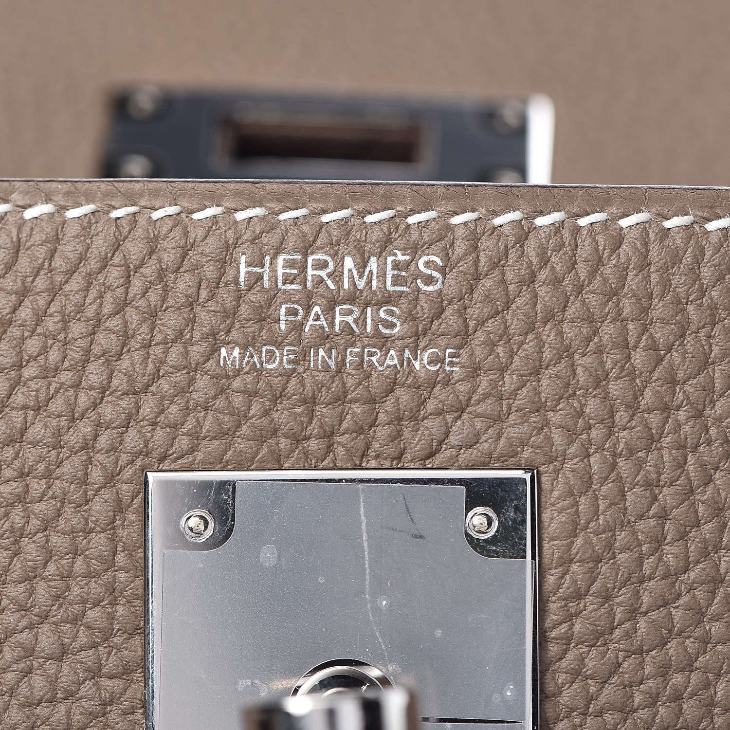 Hermes Togo Kelly Retourne 32 Etoupe 21 of 34