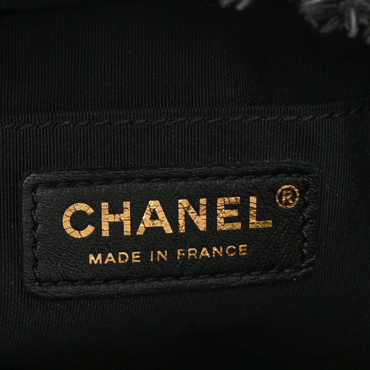 Chanel Denim Quilted Mood Small Bucket With Chain Black Multicolor 6 of 10
