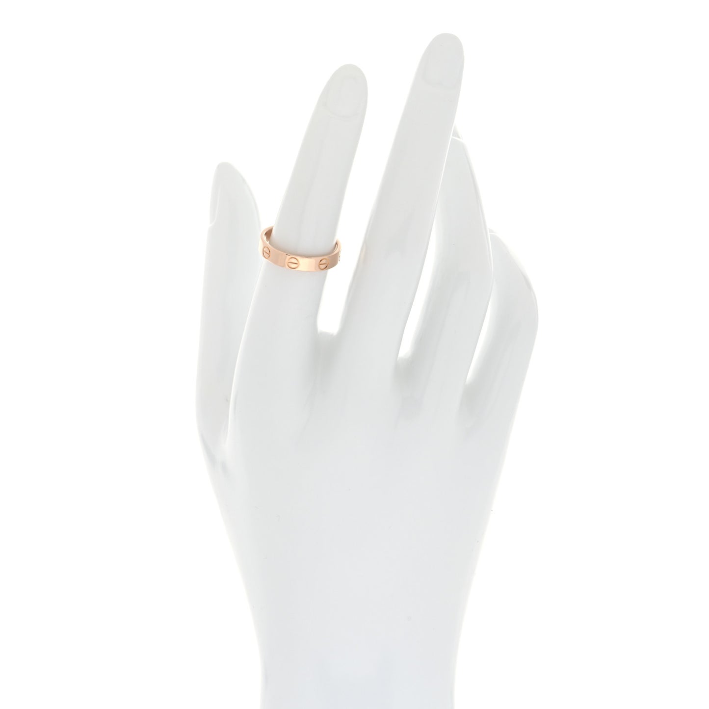 18K Pink Gold 3.5mm LOVE Wedding Band Ring 52 6