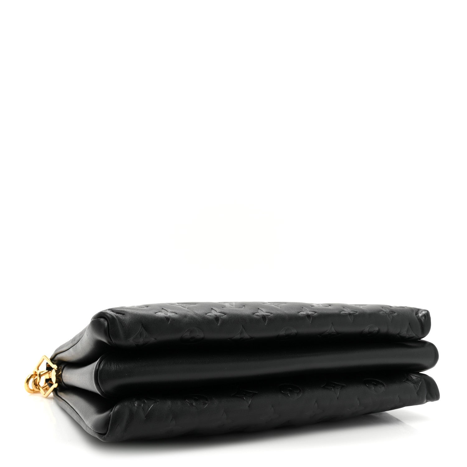 Louis Vuitton Lambskin Embossed Monogram Coussin MM Black 4 of 10