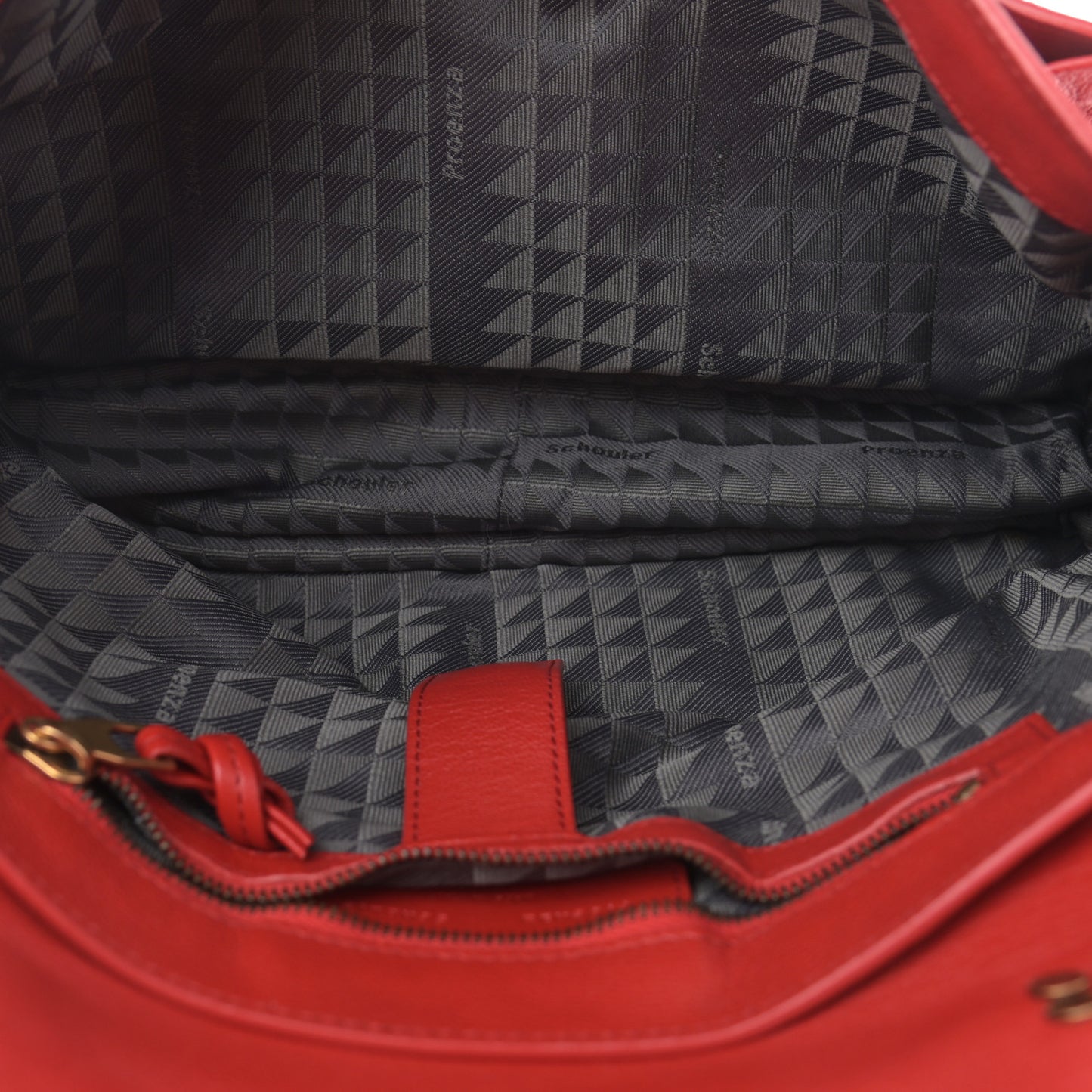 Lambskin Medium PS1 Satchel Bright Red