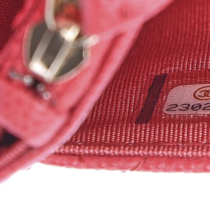 Chanel Caviar Quilted Wallet On Chain WOC Pink 8 of 12