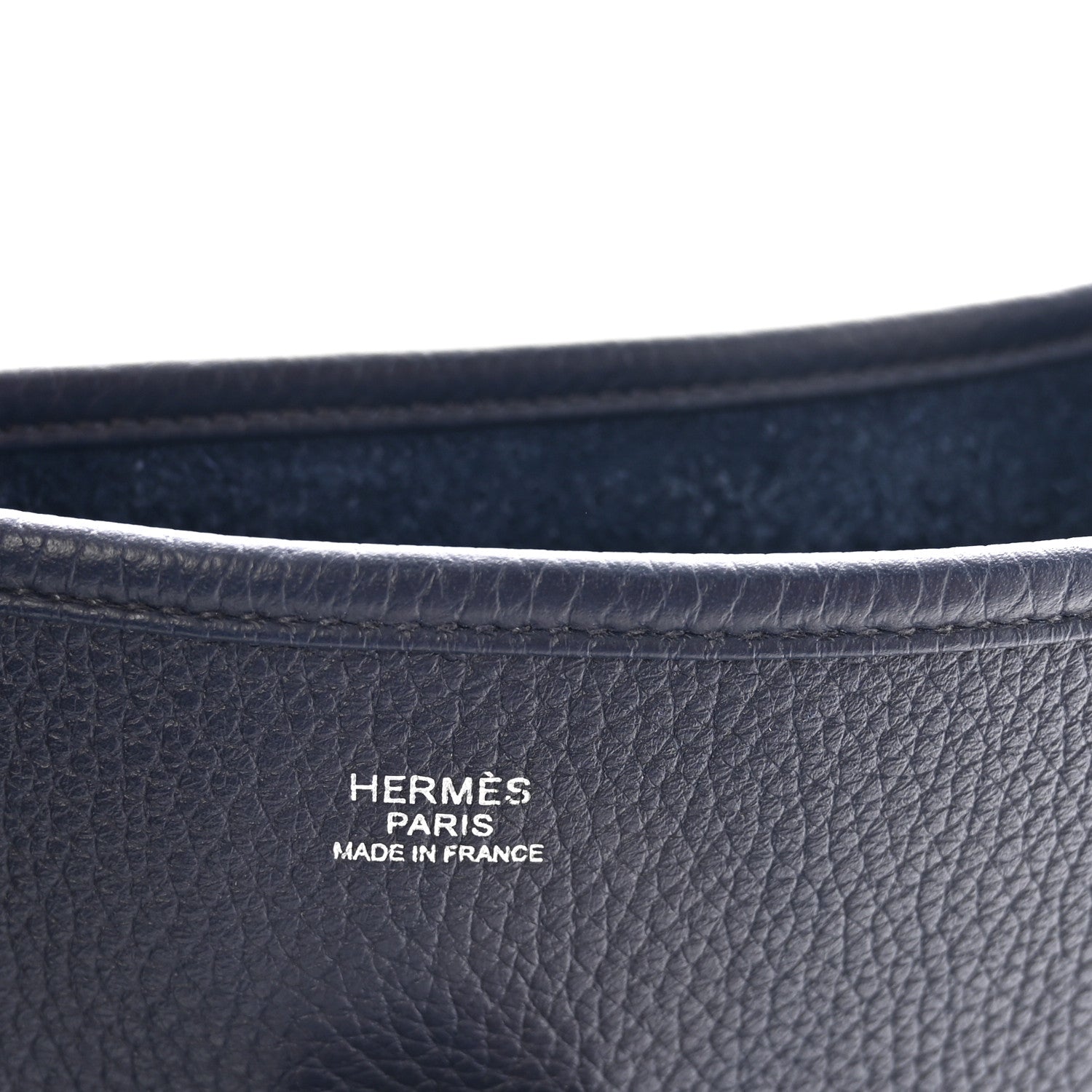 Hermes Taurillon Clemence Evelyne III GM Bleu Nuit 6 of 9