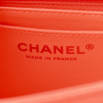 Chanel Goatskin Quilted 2.55 Reissue Mini Flap Orange 6 of 10