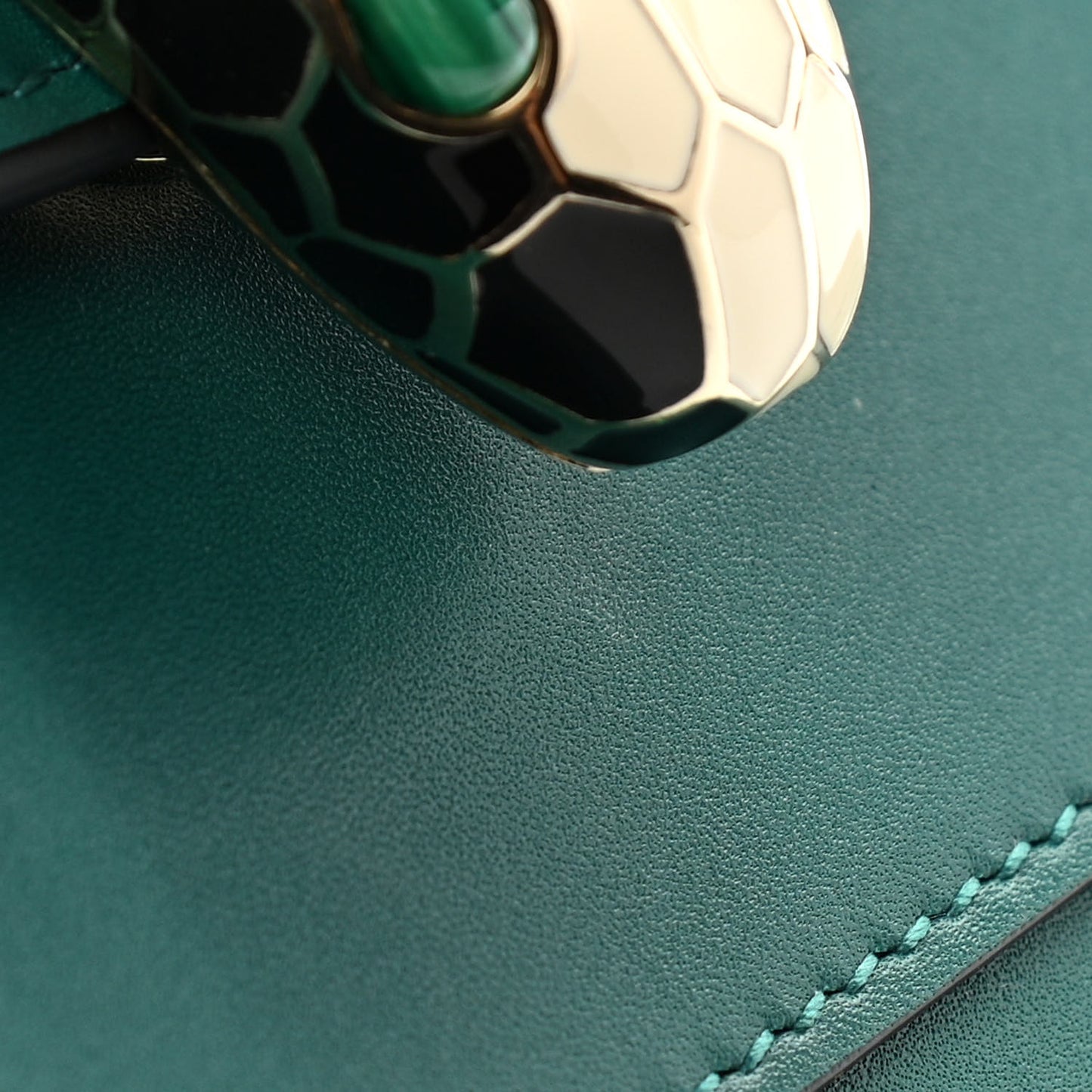 Calfskin Serpenti Forever Shoulder Bag Emerald Green