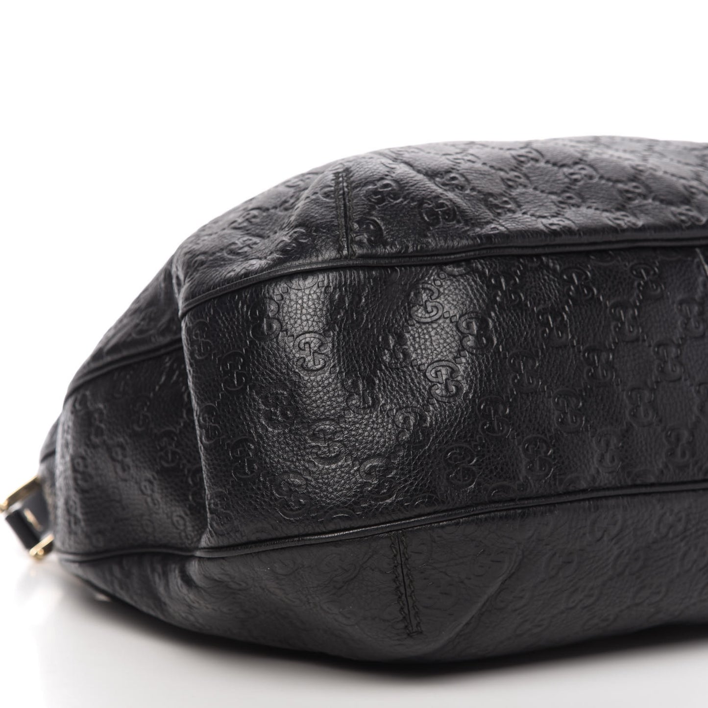 Guccissima Large New Ladies Web Hobo Black