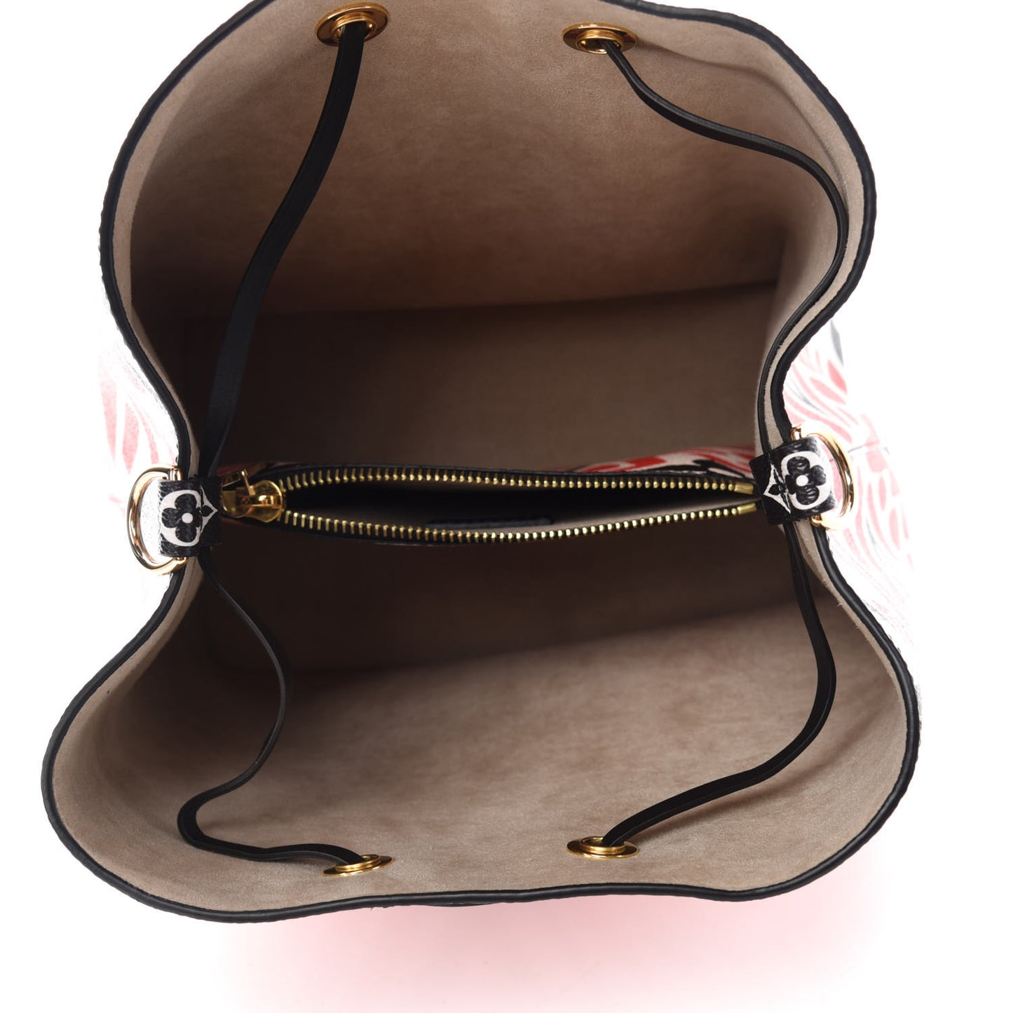 Monogram Giant Crafty NeoNoe MM Creme Rouge Black