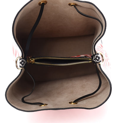 Louis Vuitton Monogram Giant Crafty NeoNoe MM Creme Rouge Black 5 of 9