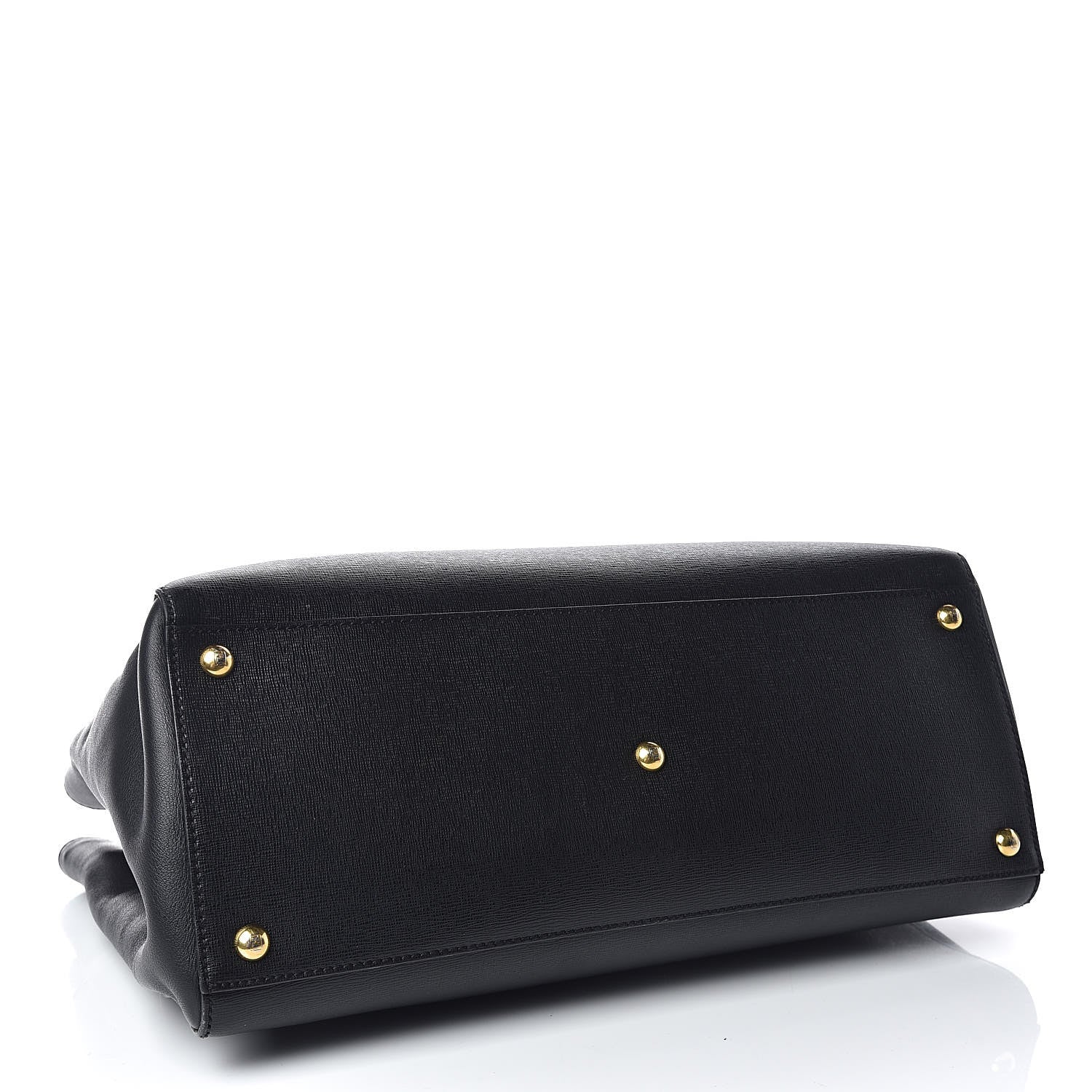 Fendi Vitello Elite Regular 2Jours Tote Black 4 of 10