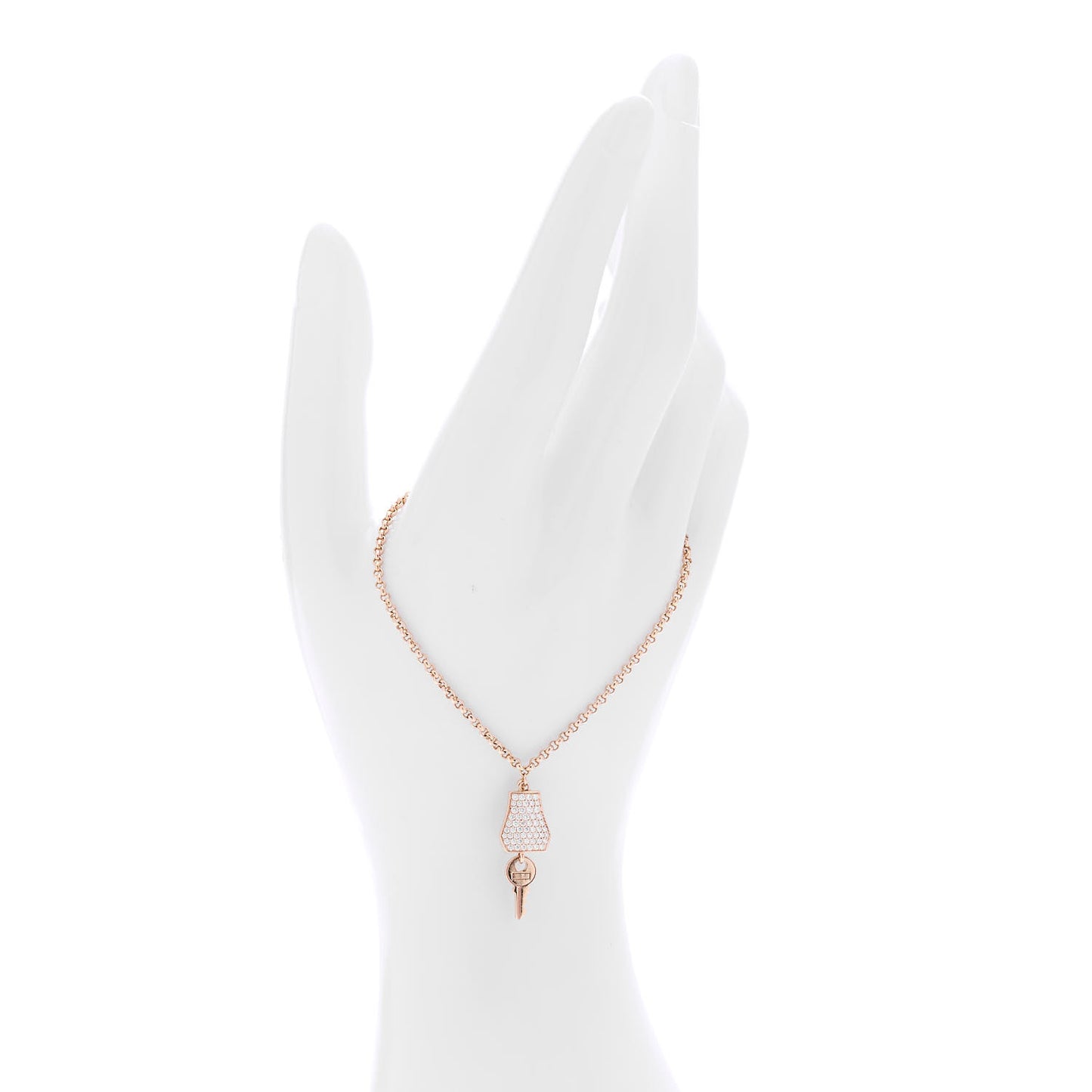 18K Rose Gold Diamond PM Kelly Clochette Bracelet LG