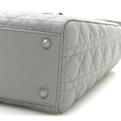 Christian Dior Ultra Matte Calfskin Cannage Large Lady Dior Grey Stone Grey Stone 10 of 10