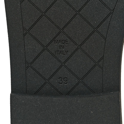 Chanel Lambskin Quilted Textured CC Mules Sandals 39 Black 7 of 9