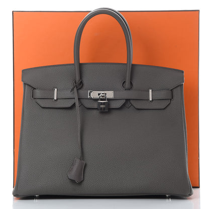 Hermes Togo Birkin 35 Etain 37 of 37