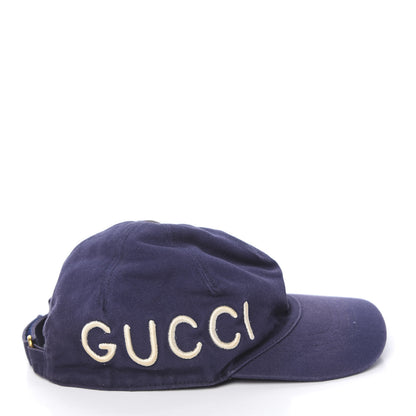 Gucci Cotton Loved Baseball Hat S Navy 6 of 9
