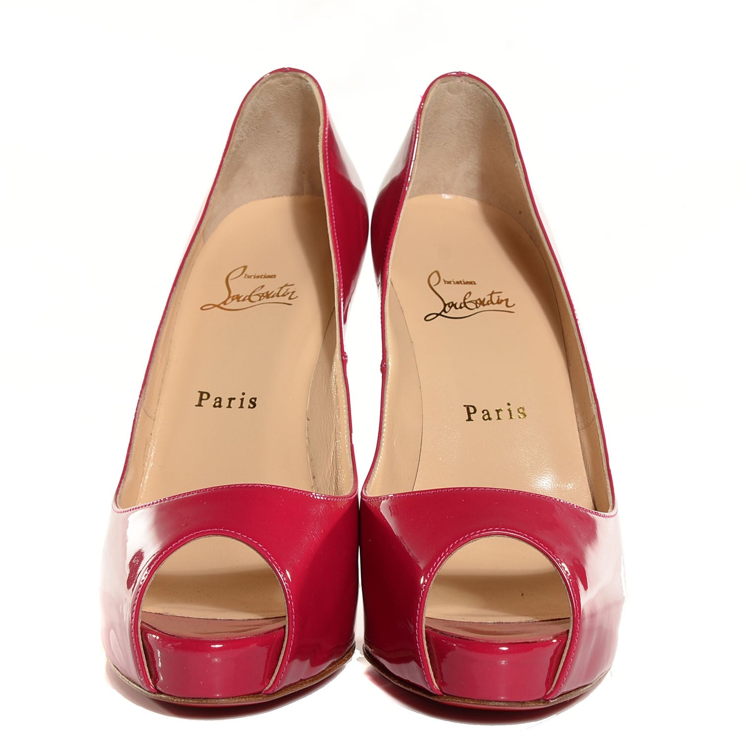 Christian Louboutin Patent Very Prive 120 Pumps 39.5 Fuchsia 2 of 8