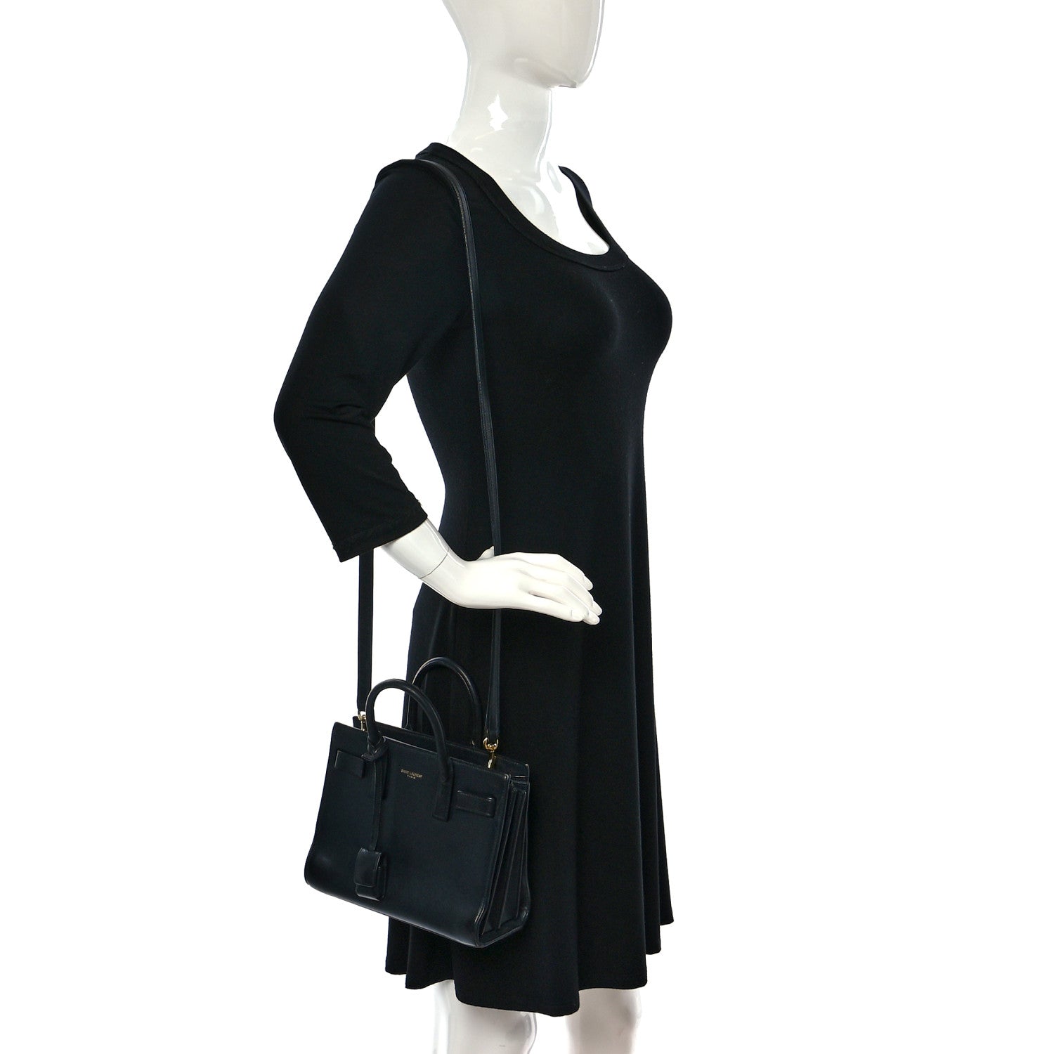 Saint Laurent Calfskin Nano Sac De Jour Black 2 of 13