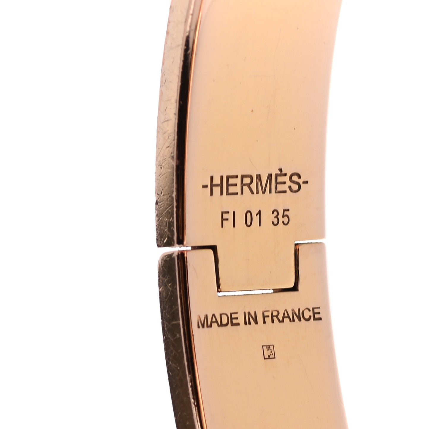 Enamel Narrow Clic Clac H Bracelet GM Black
