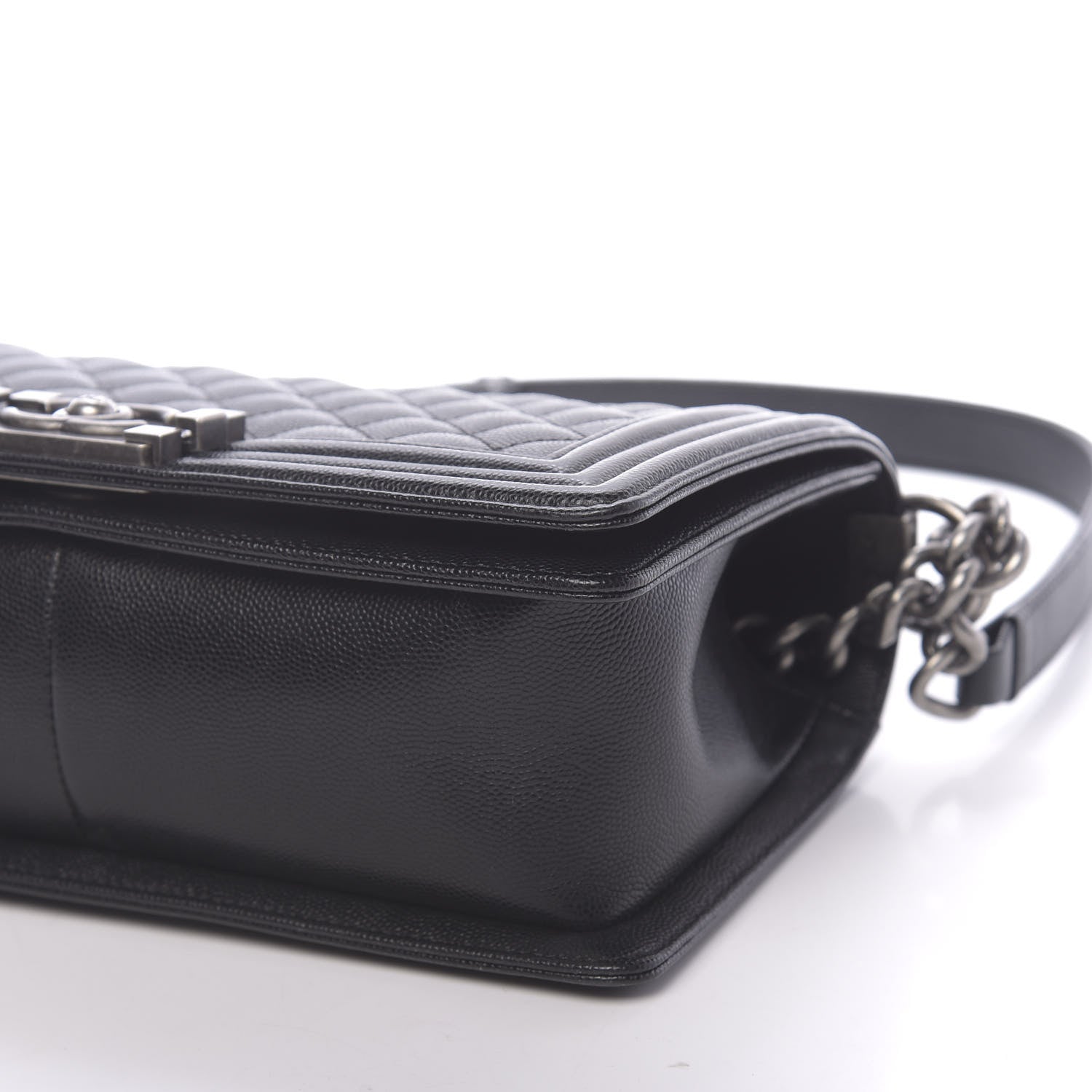 Chanel Caviar Quilted Medium Boy Flap Black 10 of 12
