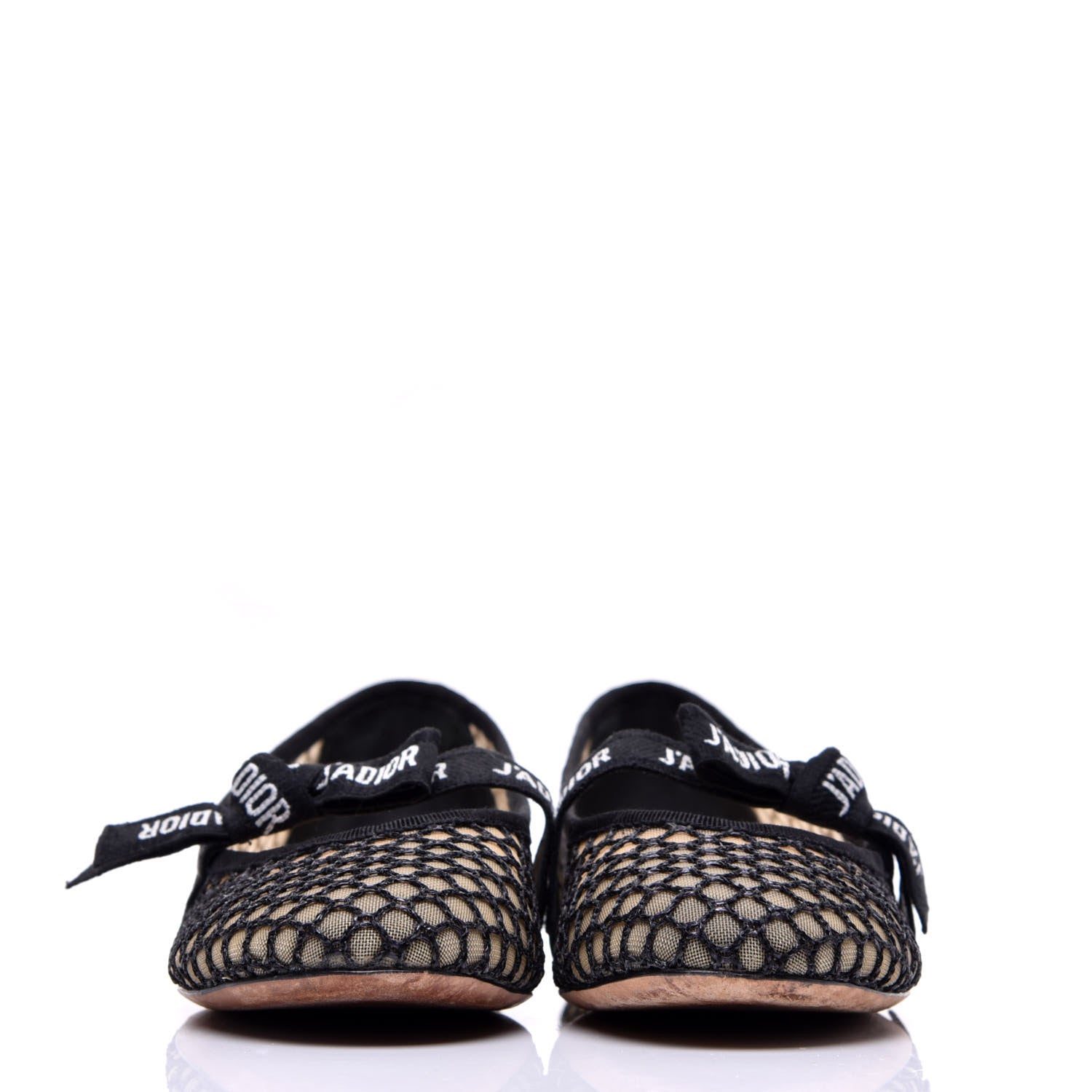 Christian Dior Resille Ribbon Miss J'Adior Ballet Flat 38.5 Black 3 of 14