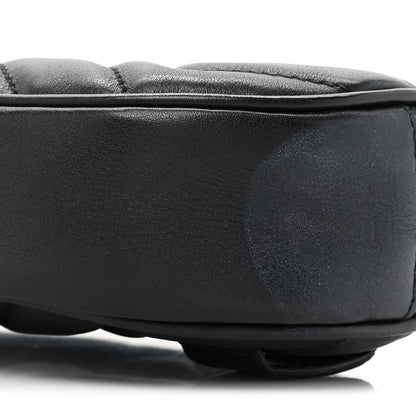 Gucci Calfskin Matelasse GG Marmont Belt Bag 75/30 Black 8 of 10