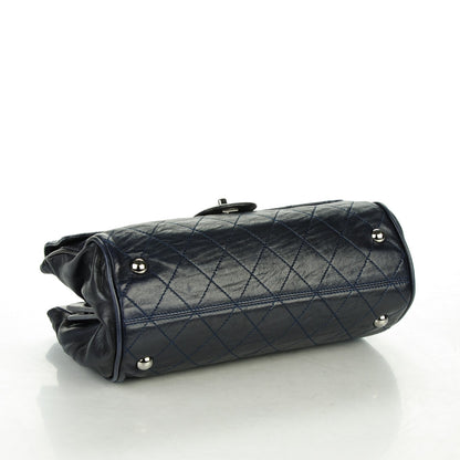 Chanel Lambskin Quilted Ritz Flap Navy 4 of 7