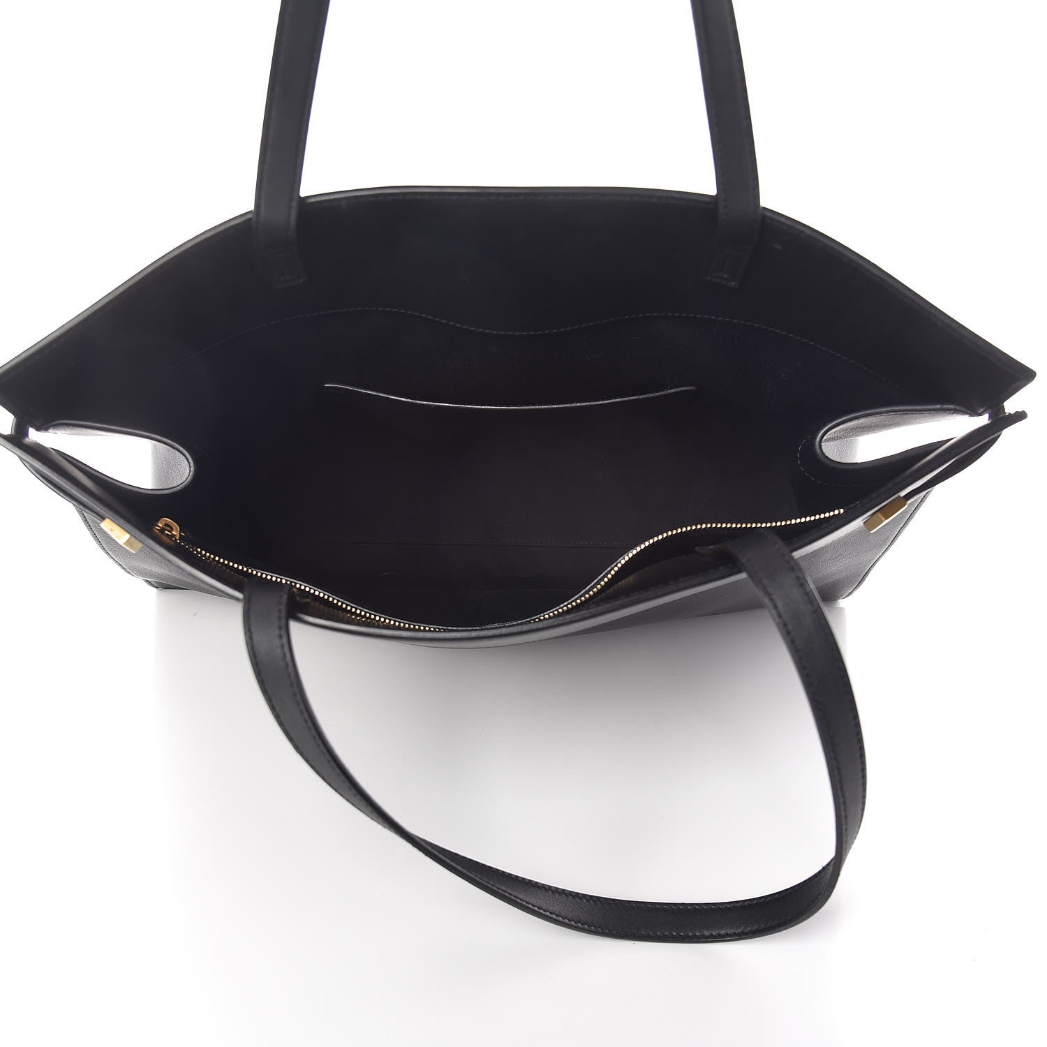 Saint Laurent Calfskin Medium Manhattan Shopper Tote Black 5 of 12