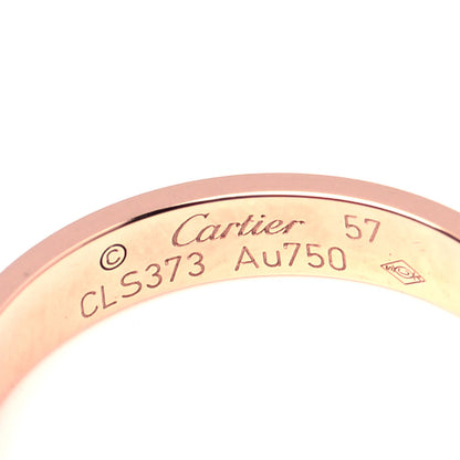Cartier 18K Pink Gold 4mm LOVE Wedding Band Ring 57 8 4 of 5
