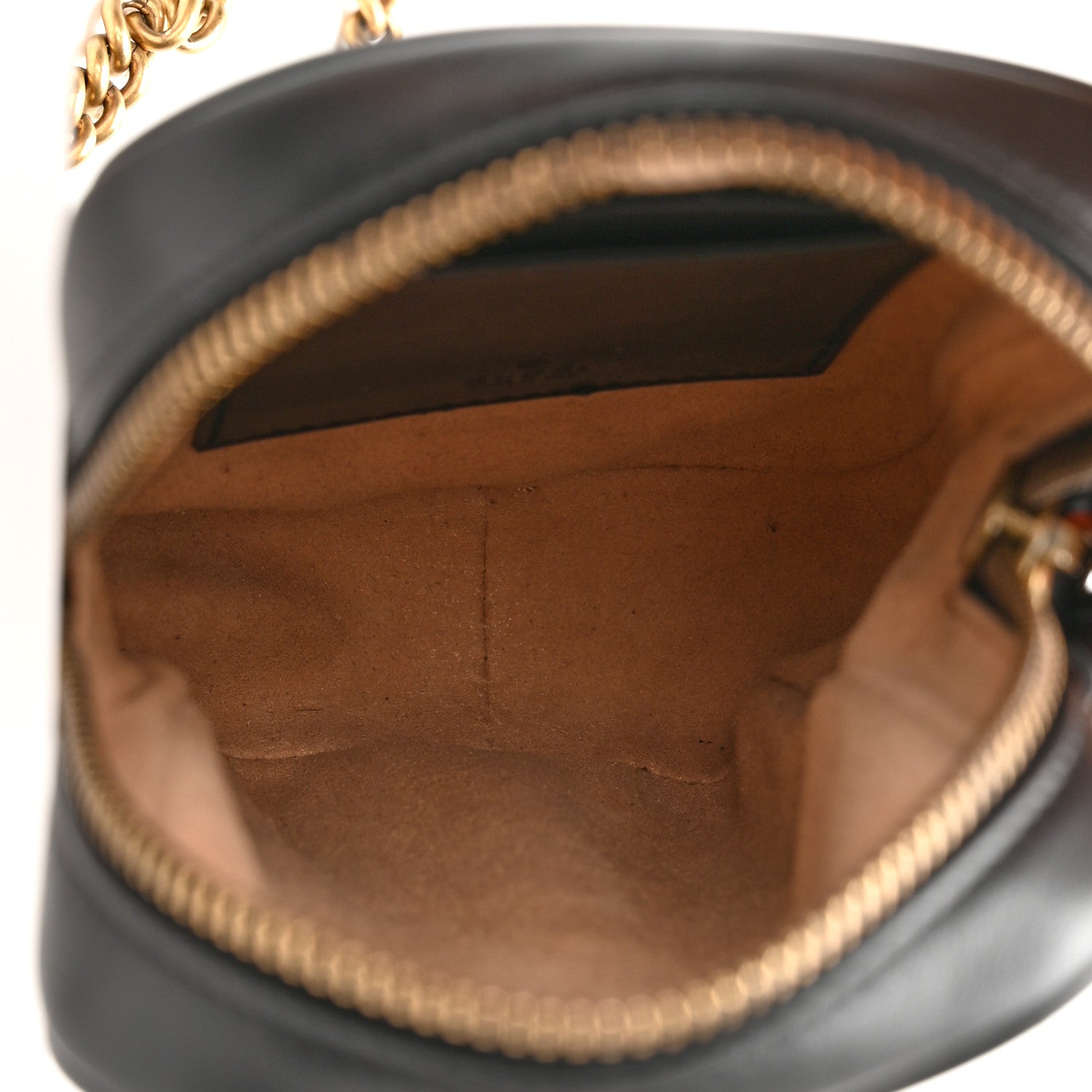 Gucci Calfskin Matelasse Mini GG Marmont Crossbody Bag Black 6 of 10
