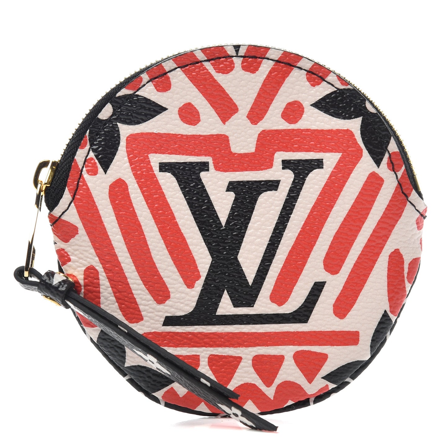 Monogram Giant Crafty Round Coin Purse Creme Rouge