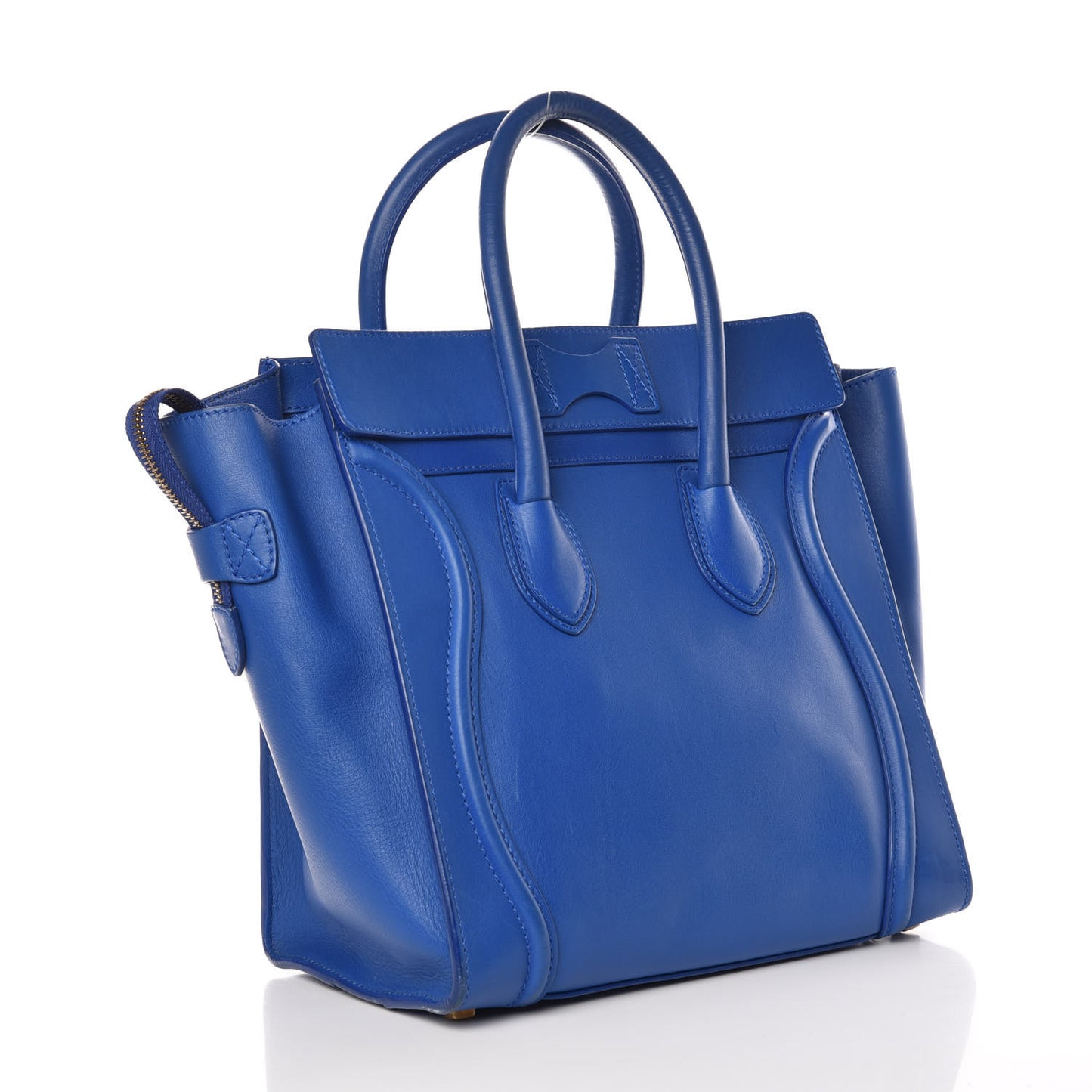 Smooth Calfskin Mini Luggage Royal Blue