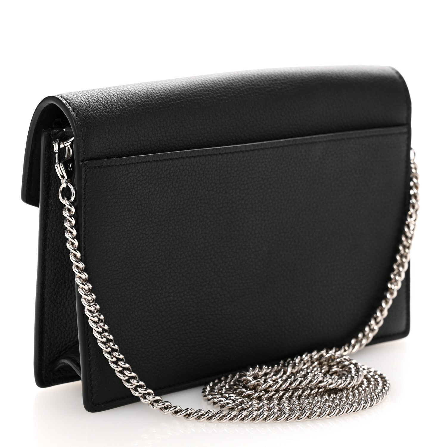 Louis Vuitton Soft Calfskin My Lockme Chain Pochette Black 3 of 10