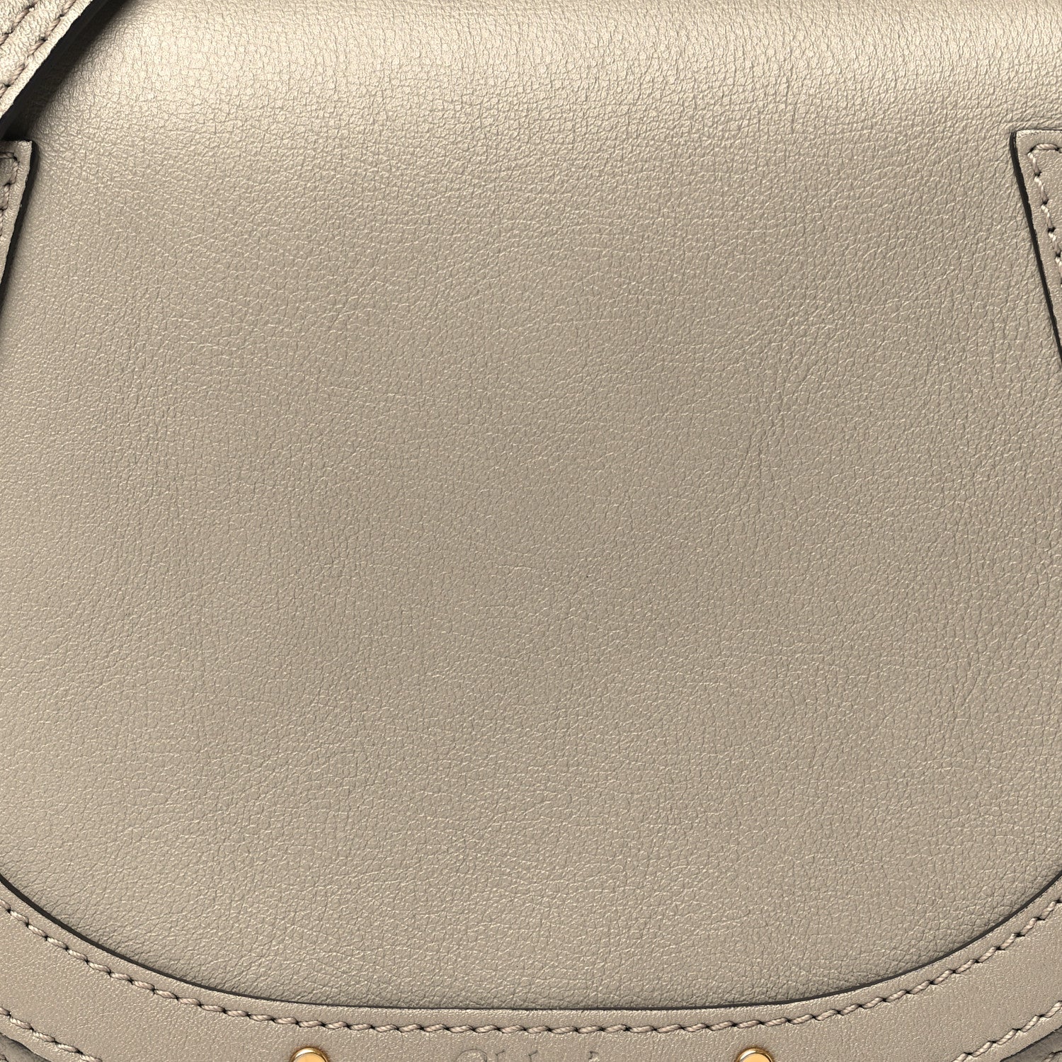 Chloe Calfskin Suede Small Nile Bracelet Bag Motty Grey 8 of 10
