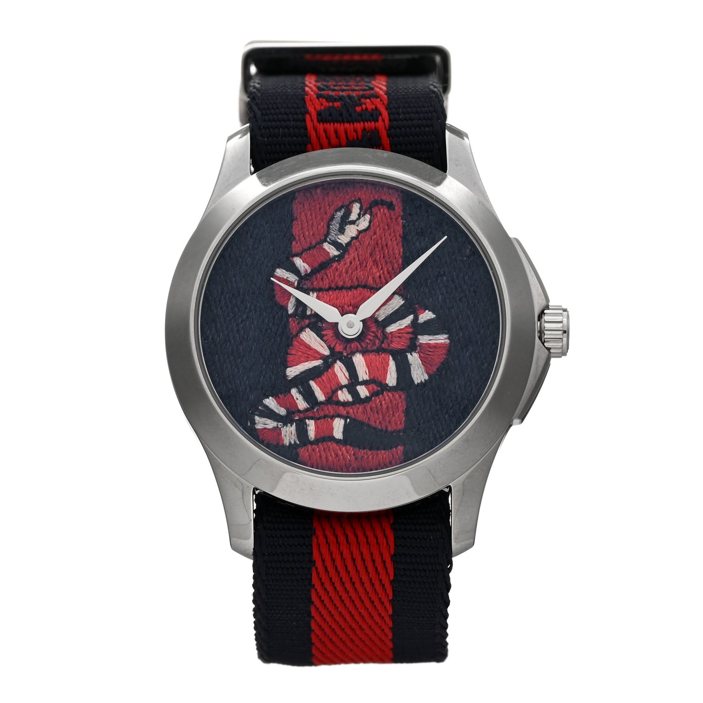 Stainless Steel Nylon 38mm Le Marche Des Merveilles Snake Quartz Watch Navy
