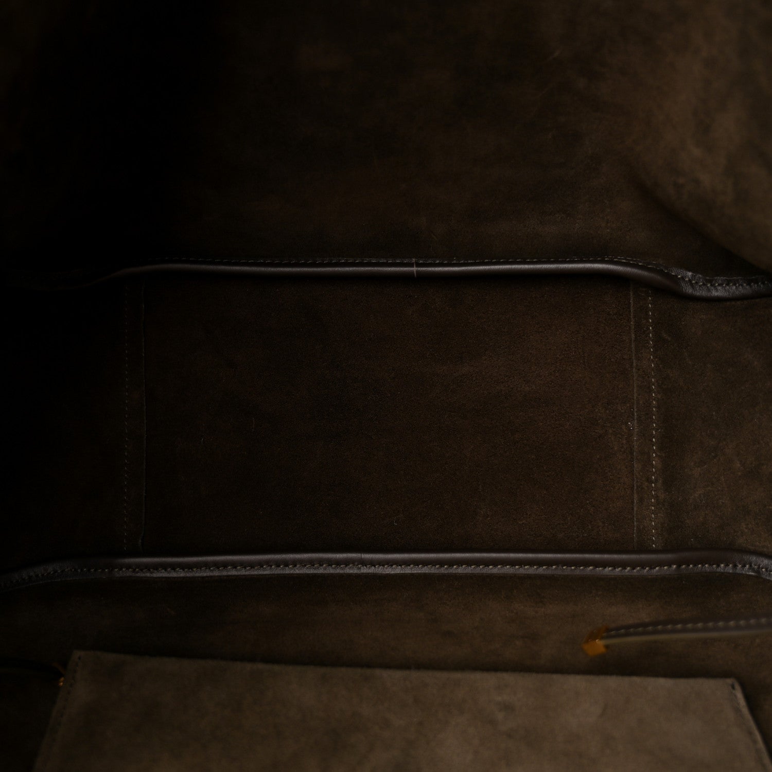 Saint Laurent Suede Bea Tote Bark Brown 5 of 11