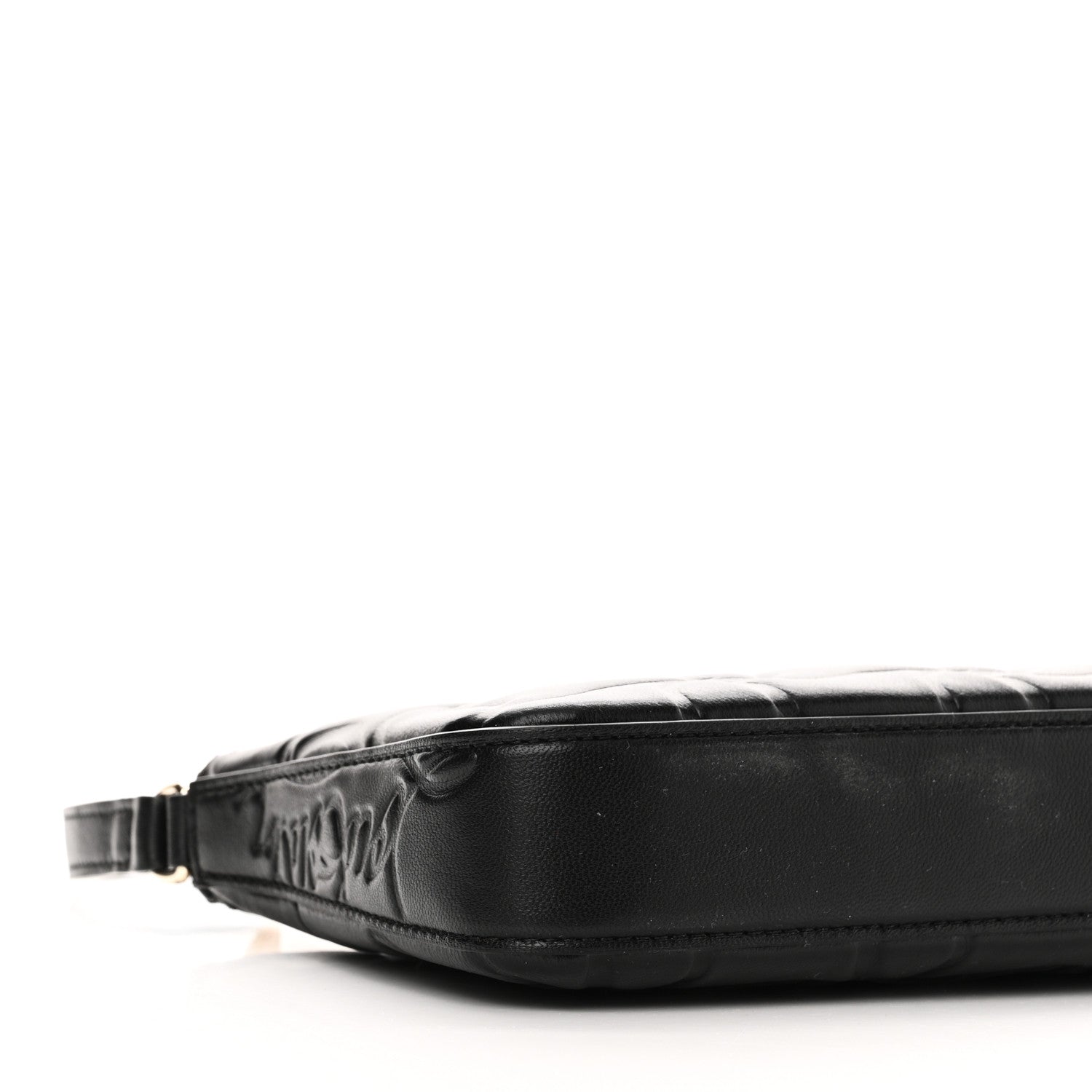 Christian Louboutin Calfskin Embossed Loubila Shoulder Bag Black 8 of 10
