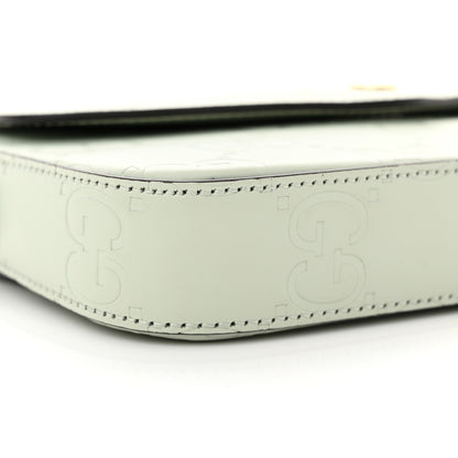 Gucci Calfskin GG Super Mini Shoulder Bag Pale Green 9 of 14