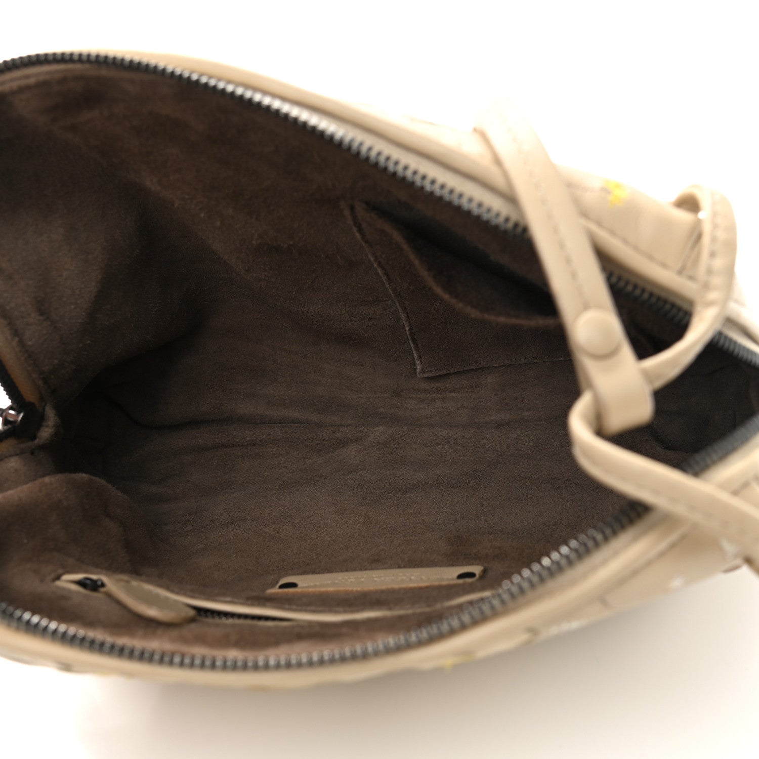 Bottega Veneta Nappa Intrecciato Floral Embroidered Pillow Crossbody Messenger Mink Multicolor 5 of 10