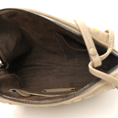 Bottega Veneta Nappa Intrecciato Floral Embroidered Pillow Crossbody Messenger Mink Multicolor 5 of 10