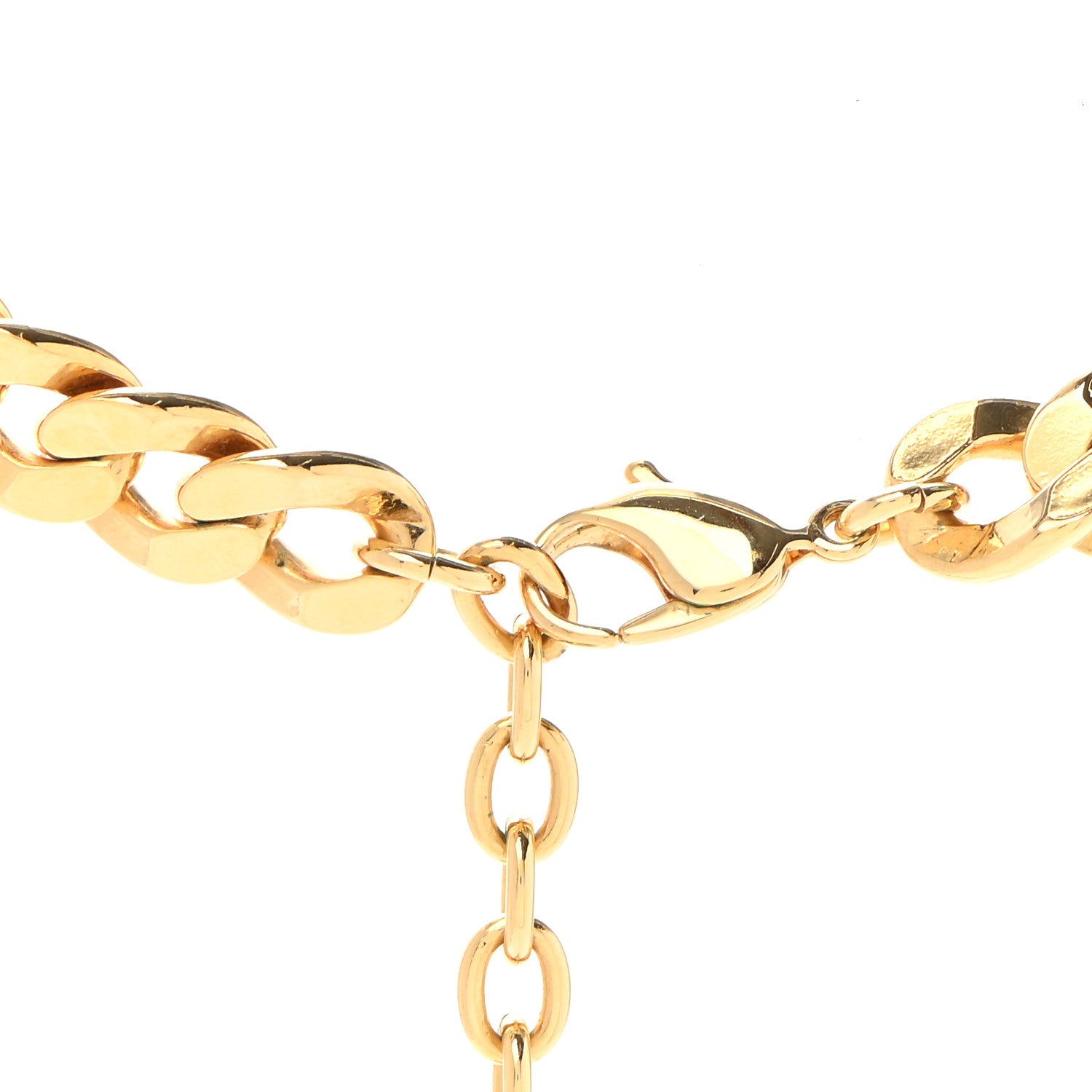 Christian Dior Metal Danseuse Etoile Chain Choker Necklace Gold 4 of 6