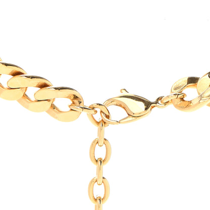 Christian Dior Metal Danseuse Etoile Chain Choker Necklace Gold 4 of 6