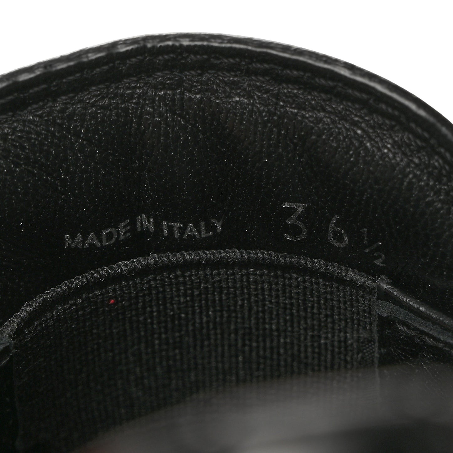 Spazzolato Metal Triangle Logo 85mm Loafers 36.5 Black