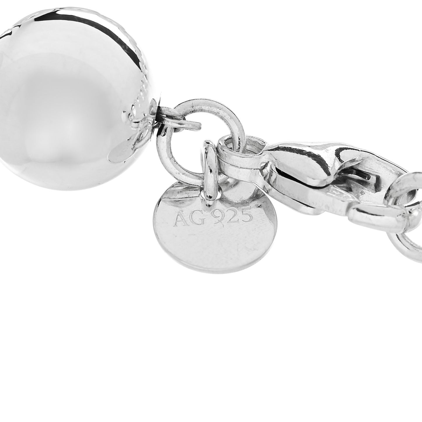 Sterling Silver mm Hardwear Ball Bracelet