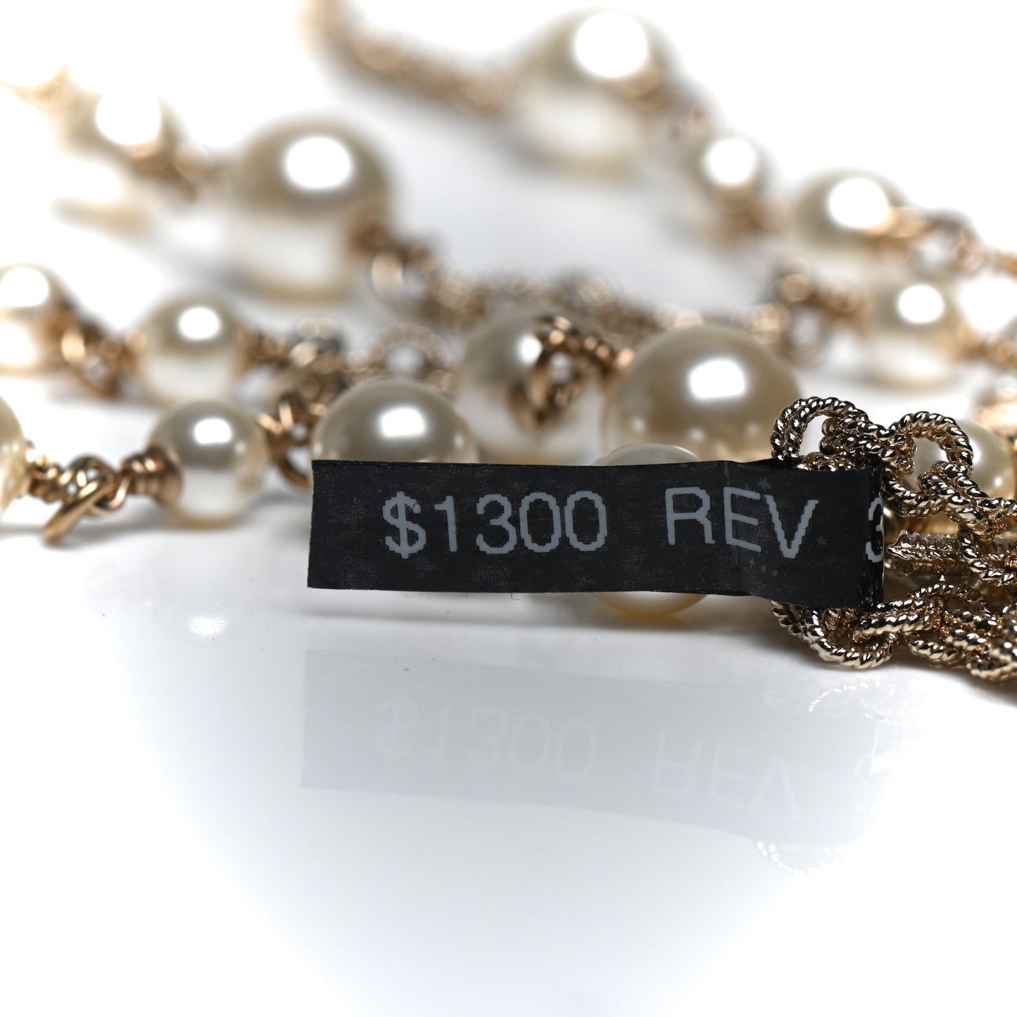 Pearl CC Necklace Light Gold