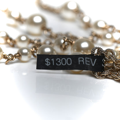 Chanel Pearl CC Necklace Light Gold 6 of 6