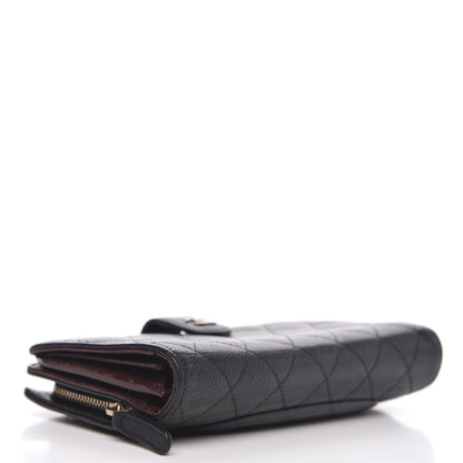 Chanel Caviar Quilted CC French Wallet Black 4 of 16
