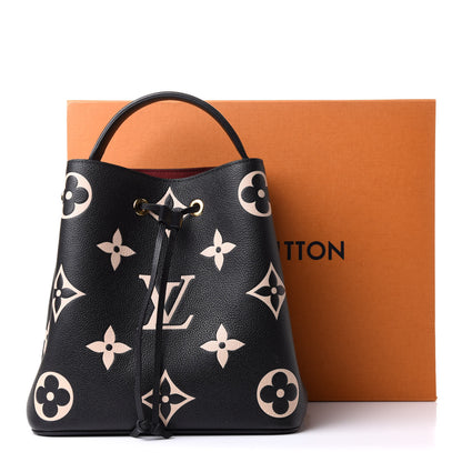 Louis Vuitton Empreinte Monogram Giant Neonoe MM Black Beige 11 of 11