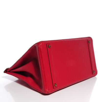 Hermes Ardennes Birkin 40 Rouge Vif 5 of 28