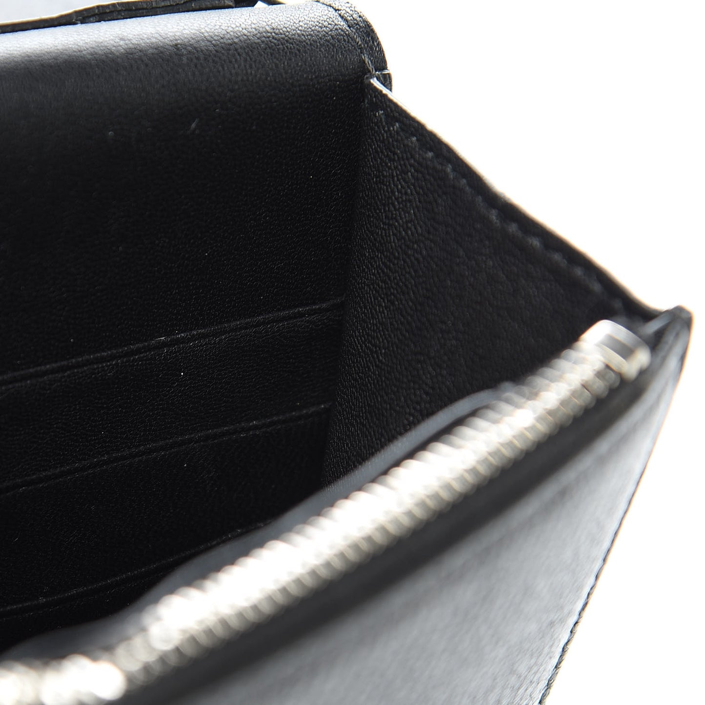 Sugar Goatskin Pandora Chain Wallet Black