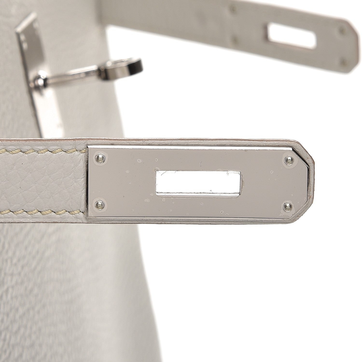 Hermes Taurillon Clemence Kelly Retourne 32 Gris Perle 11 of 33